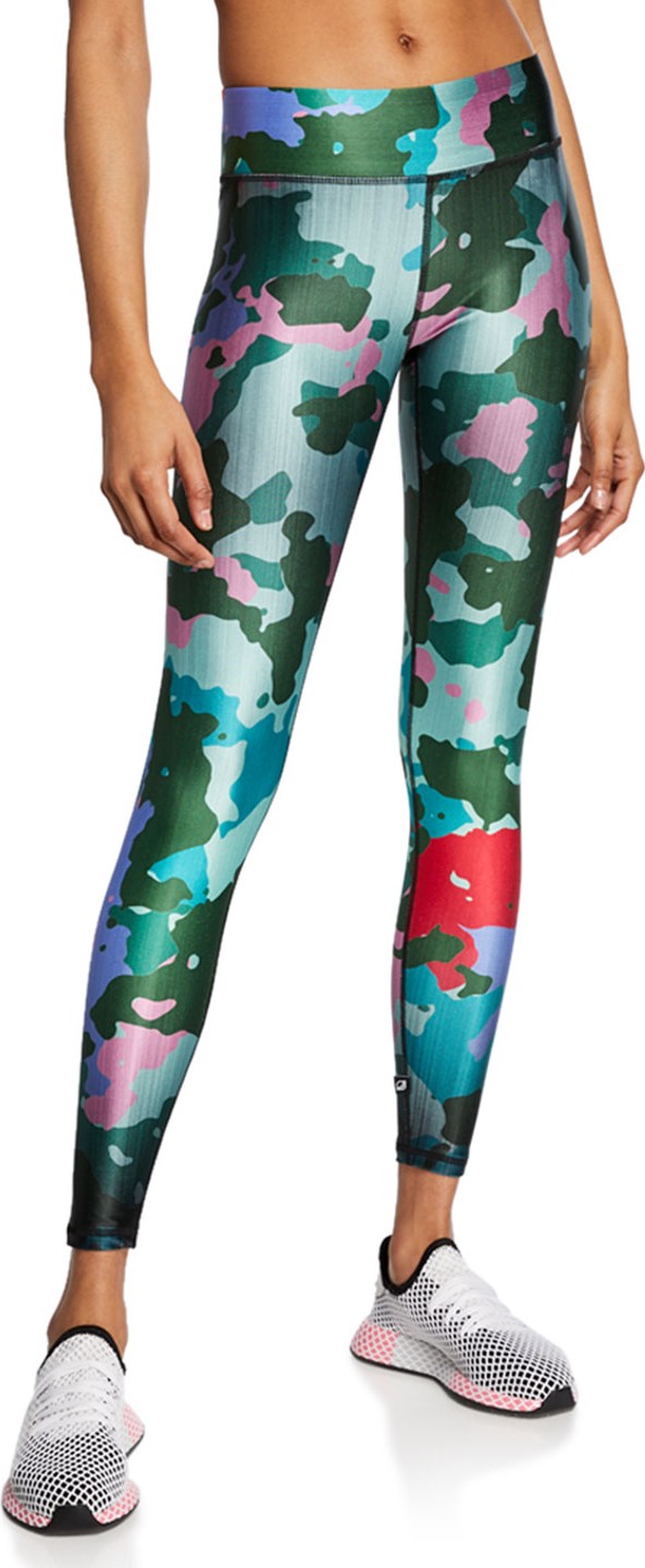 Terez Camo-Print Tall Band Leggings