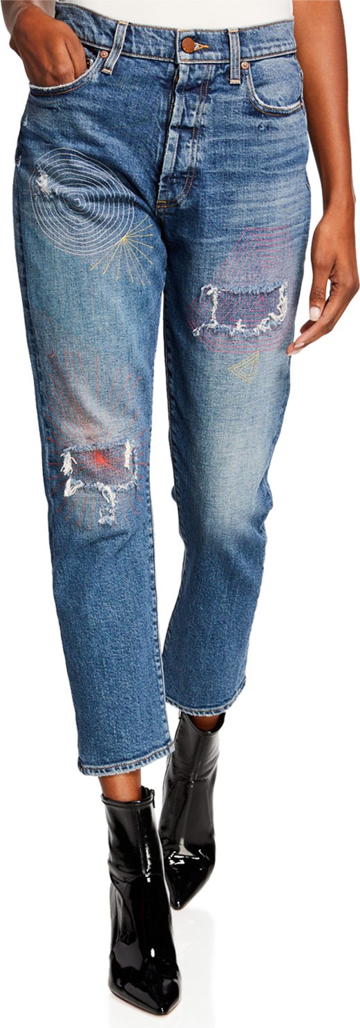 Alice + Olivia Amazing High-Rise Slim Girlfriend Jeans Alice + Olivia Amazing High-Rise Slim Girlfriend Jeans