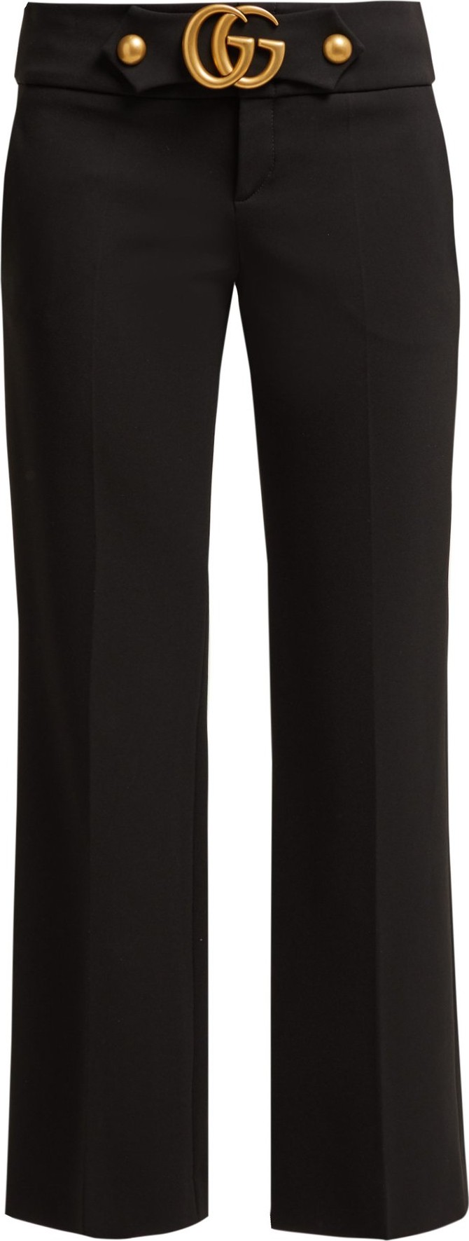 Gucci GG-logo kick-flare trousers