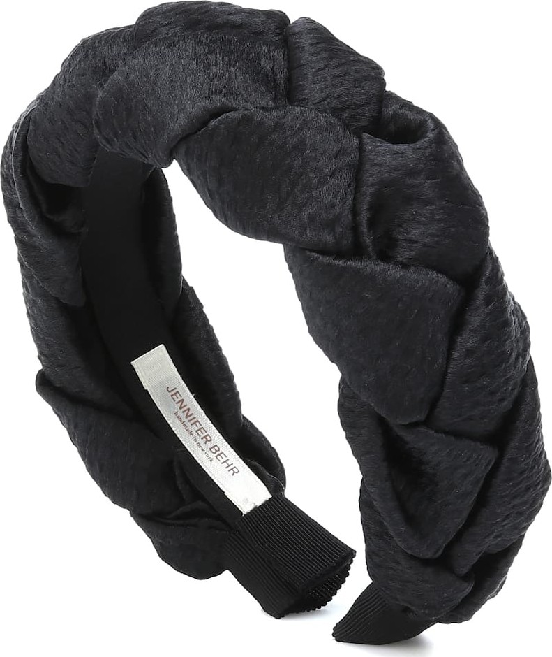 Jennifer Behr Lorelei plaited silk headband