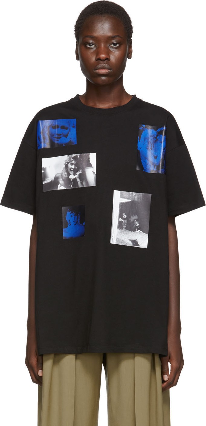 Raf Simons Black Six Picture T-Shirt