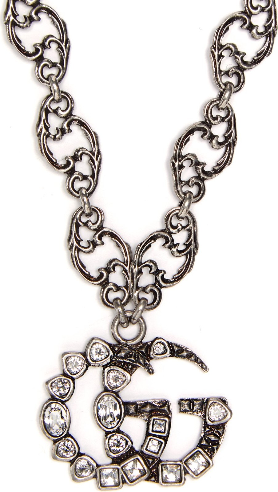 Gucci GG logo small pendant necklace