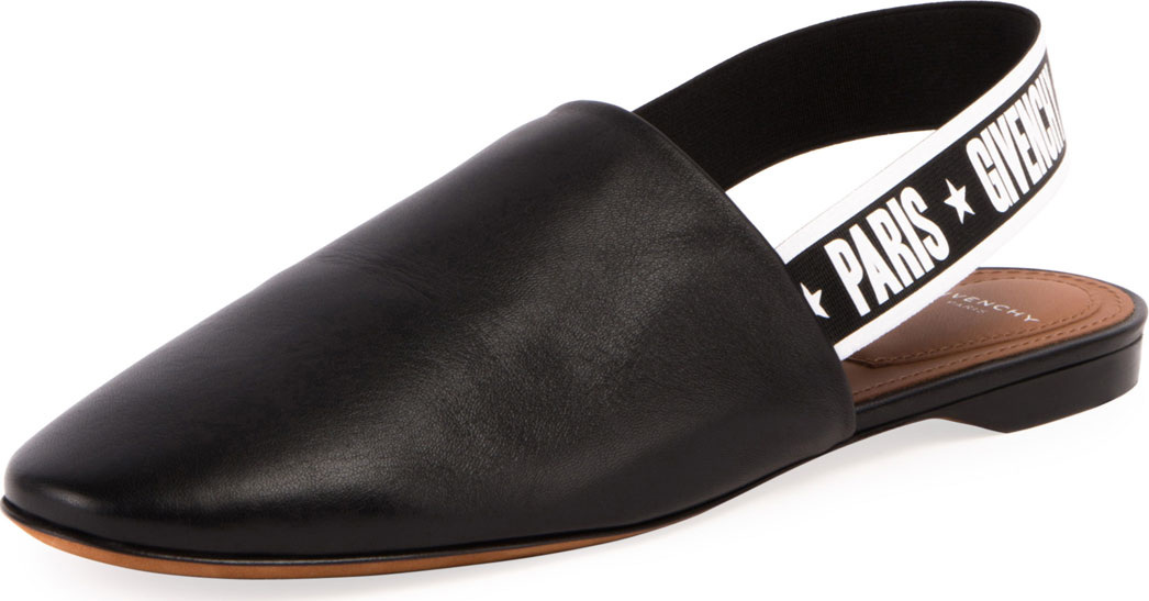 Givenchy Rivington Logo Slingback Flat