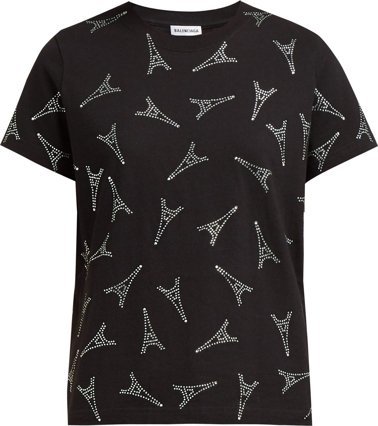 Balenciaga Eiffel Tower-embellished cotton T-shirt