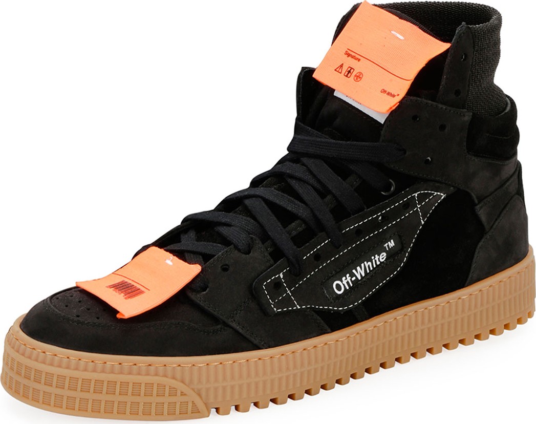 Off White Men's Off Court Suede High-Top Sneakers