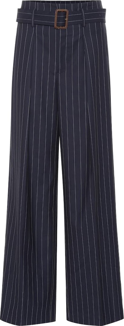 Polo Ralph Lauren Pinstripe wide-leg wool pants