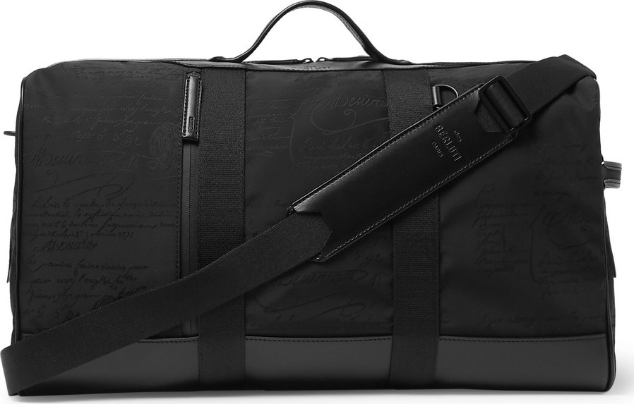 Berluti Eclipse Scritto Leather-Trimmed Nylon Holdall