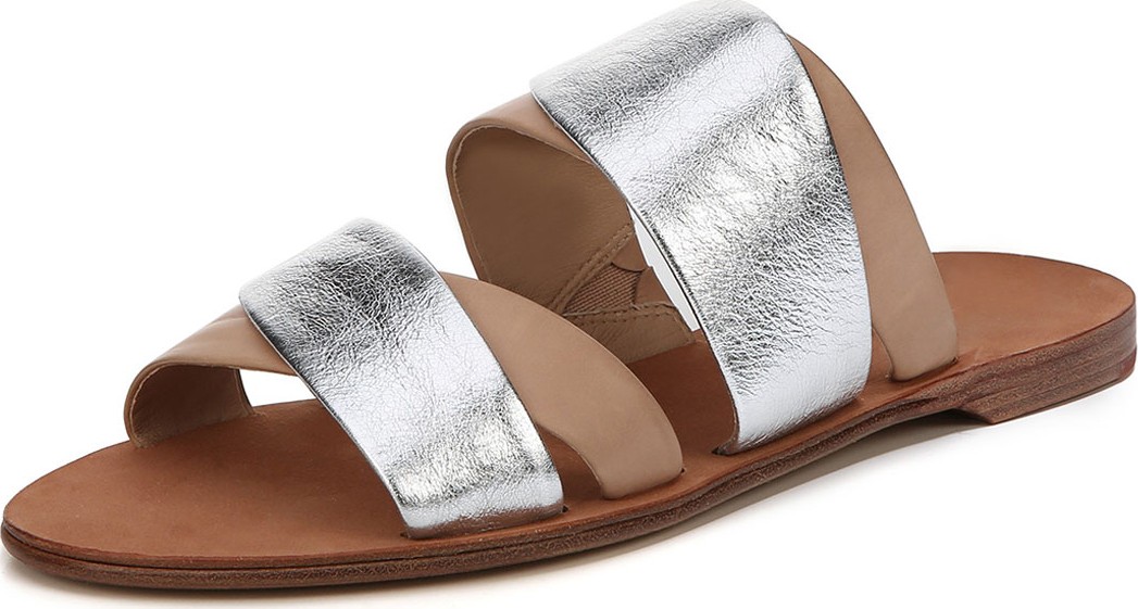 DIANE von FURSTENBERG Blake Flat Double-Band Slide Sandal