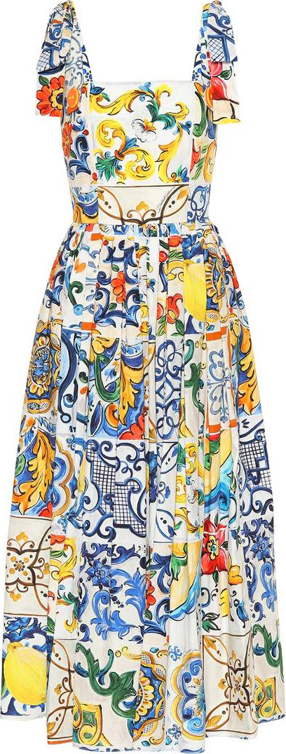 Dolce & Gabbana Printed cotton dress