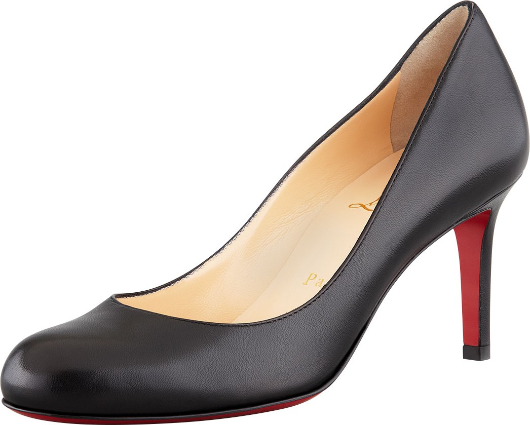 Christian Louboutin Simple Leather Red Sole Pump