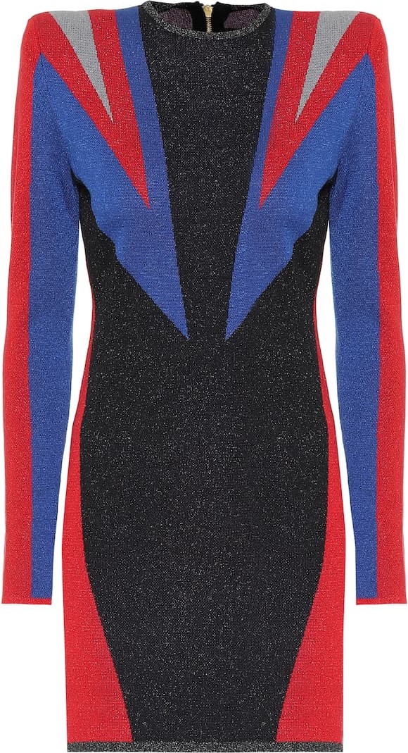 PUMA x Balmain cotton-blend minidress