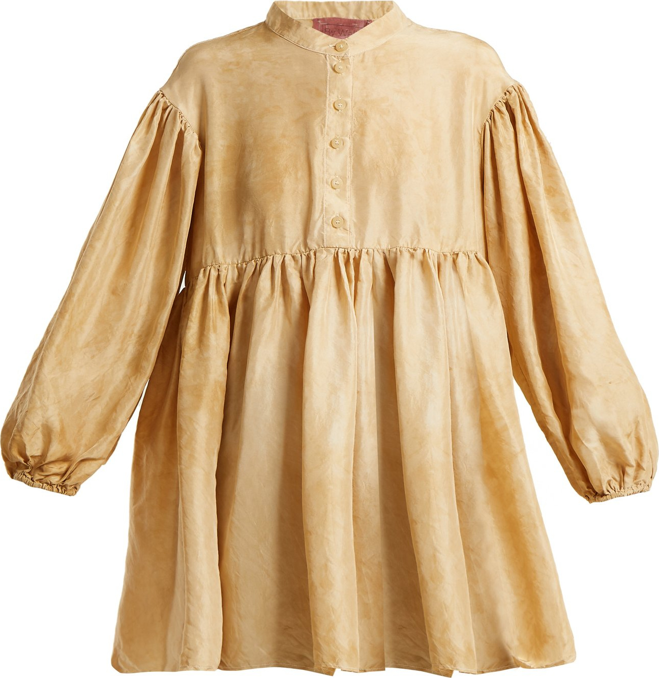 By Walid Theresa mottled-effect silk top