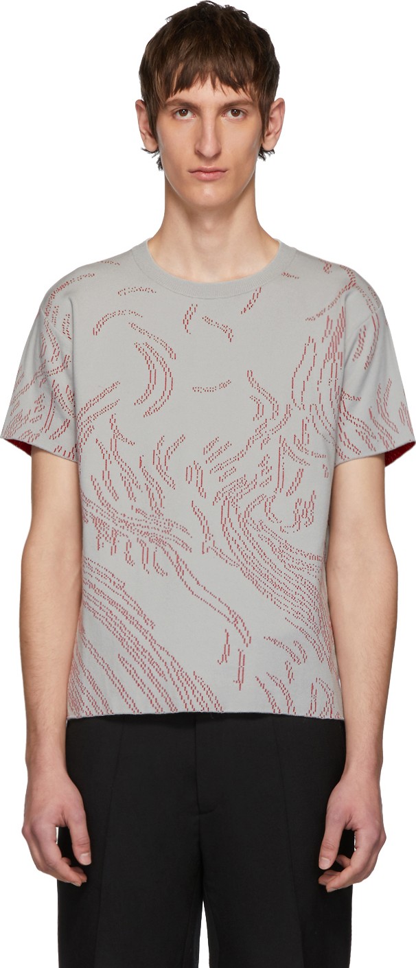 Namacheko Grey Nyas Short Sleeve Sweater