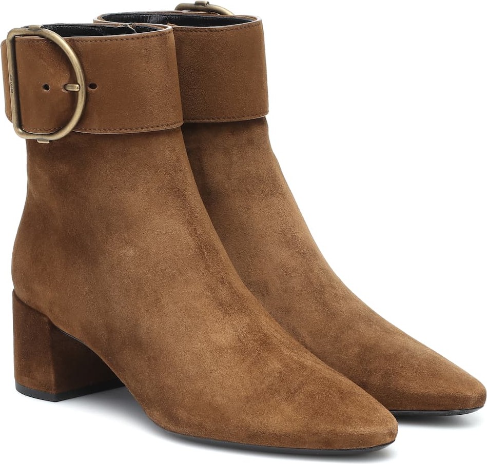 Saint Laurent Charlie 50 suede ankle boots