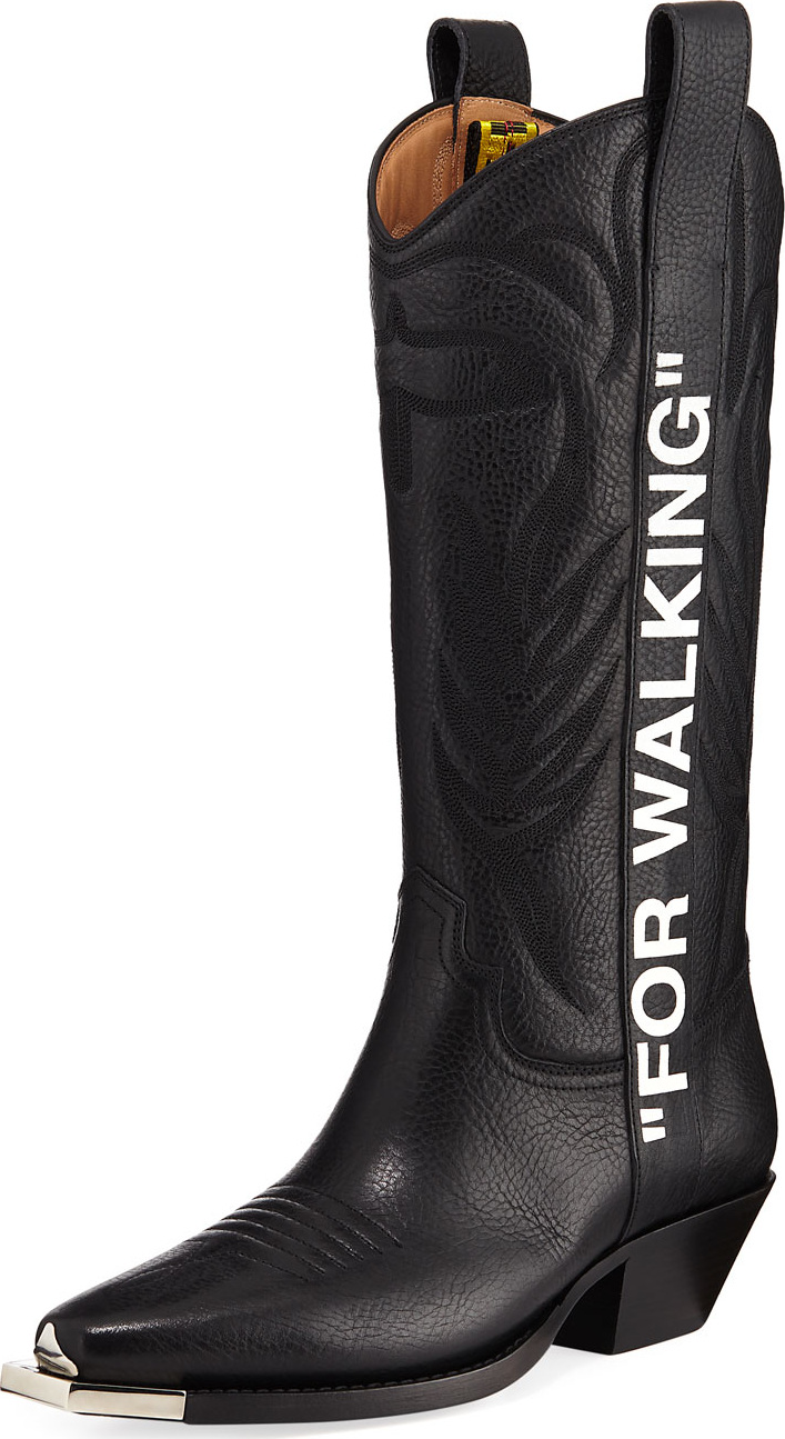 Off White For Walking Western Boots