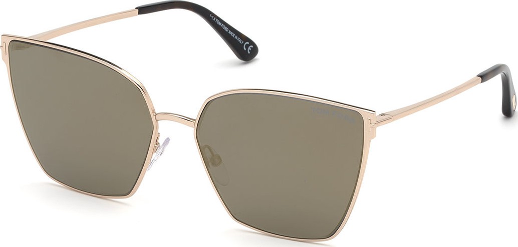 TOM FORD Helena Mirrored Square Sunglasses