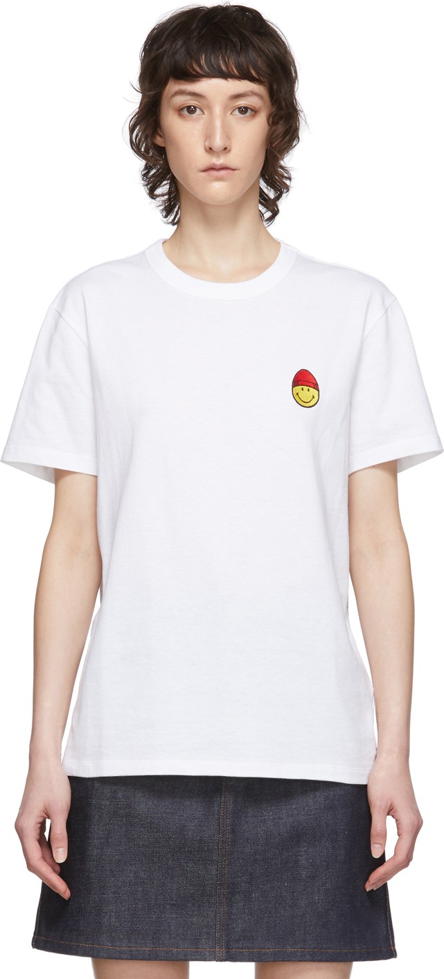 AMI White Smiley T-Shirt