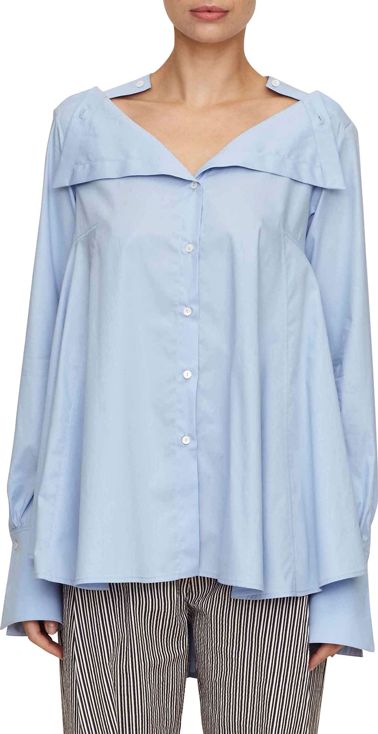 palmer//harding portrait button-down oversized cotton shirt