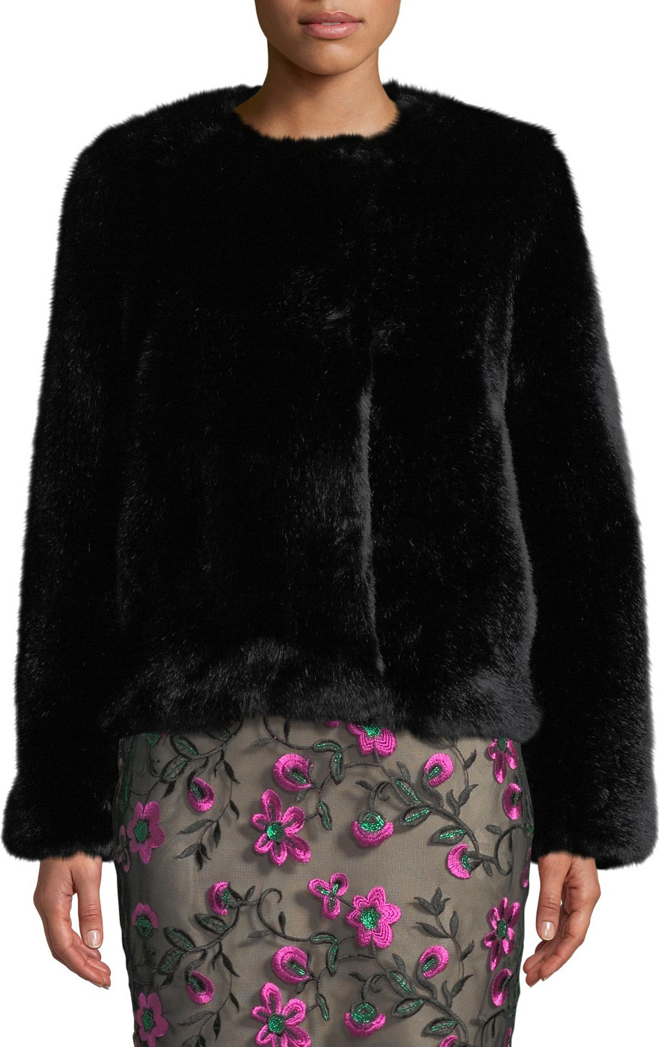 MILLY Faux-Fur Jacket
