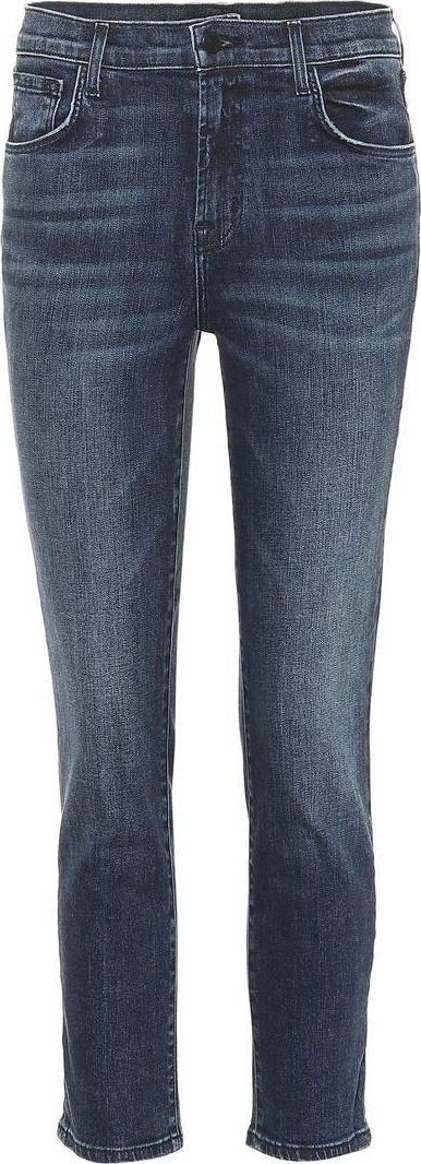J BRAND Ruby cropped high-rise skinny jeans