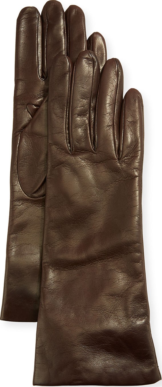 Portolano Four-Button Leather Gloves