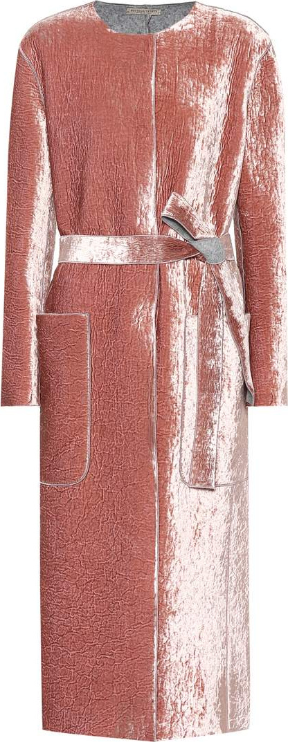 Bottega Veneta Belted velvet coat
