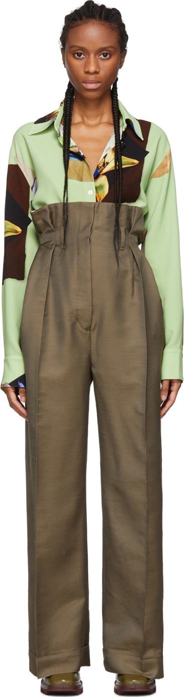 Acne Studios Taupe Perrie Suit Trousers