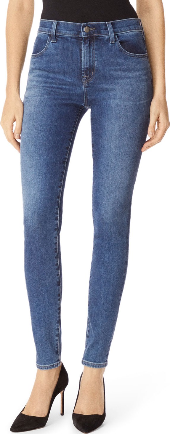 J BRAND Maria High-Waist Skinny Jeans, Polaris