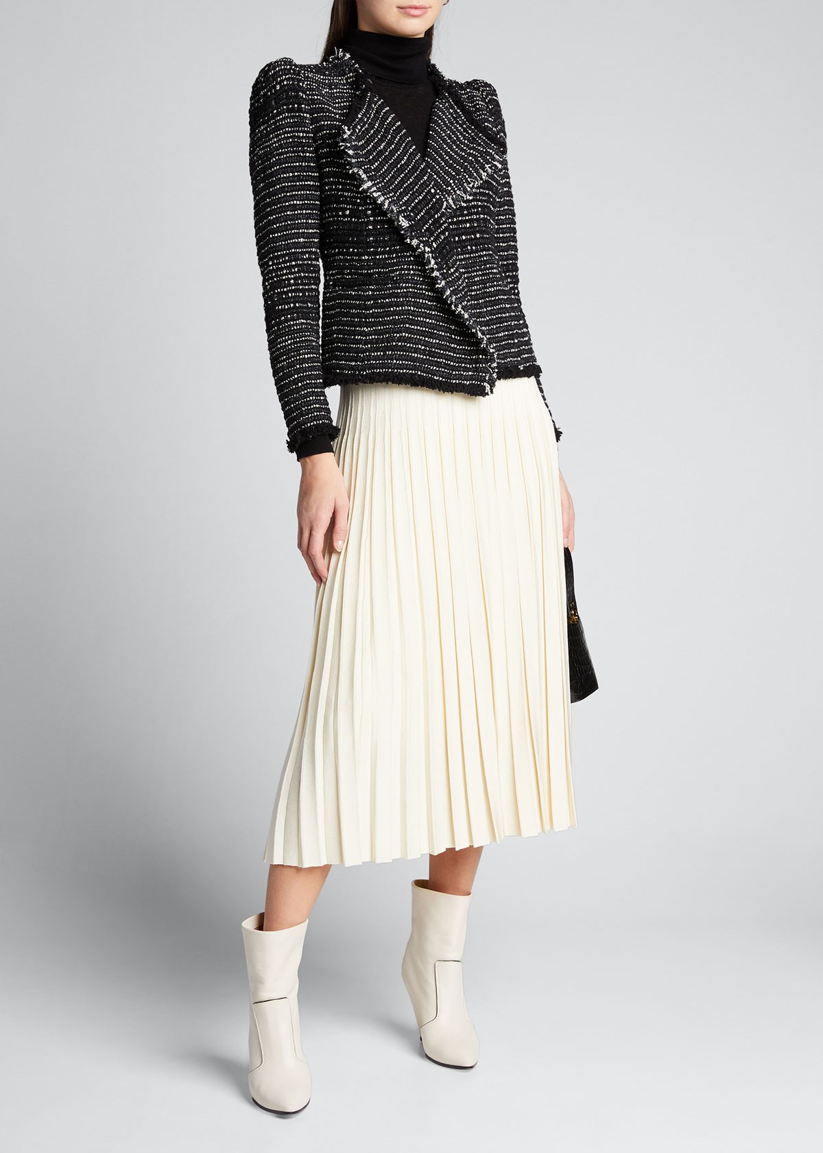 IRO Diana Tweed Shawl-Collar Jacket