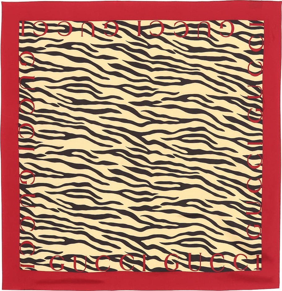 Gucci Printed silk scarf