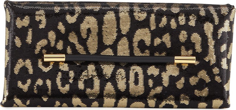TOM FORD Ava Sequin Jaguar Clutch Bag