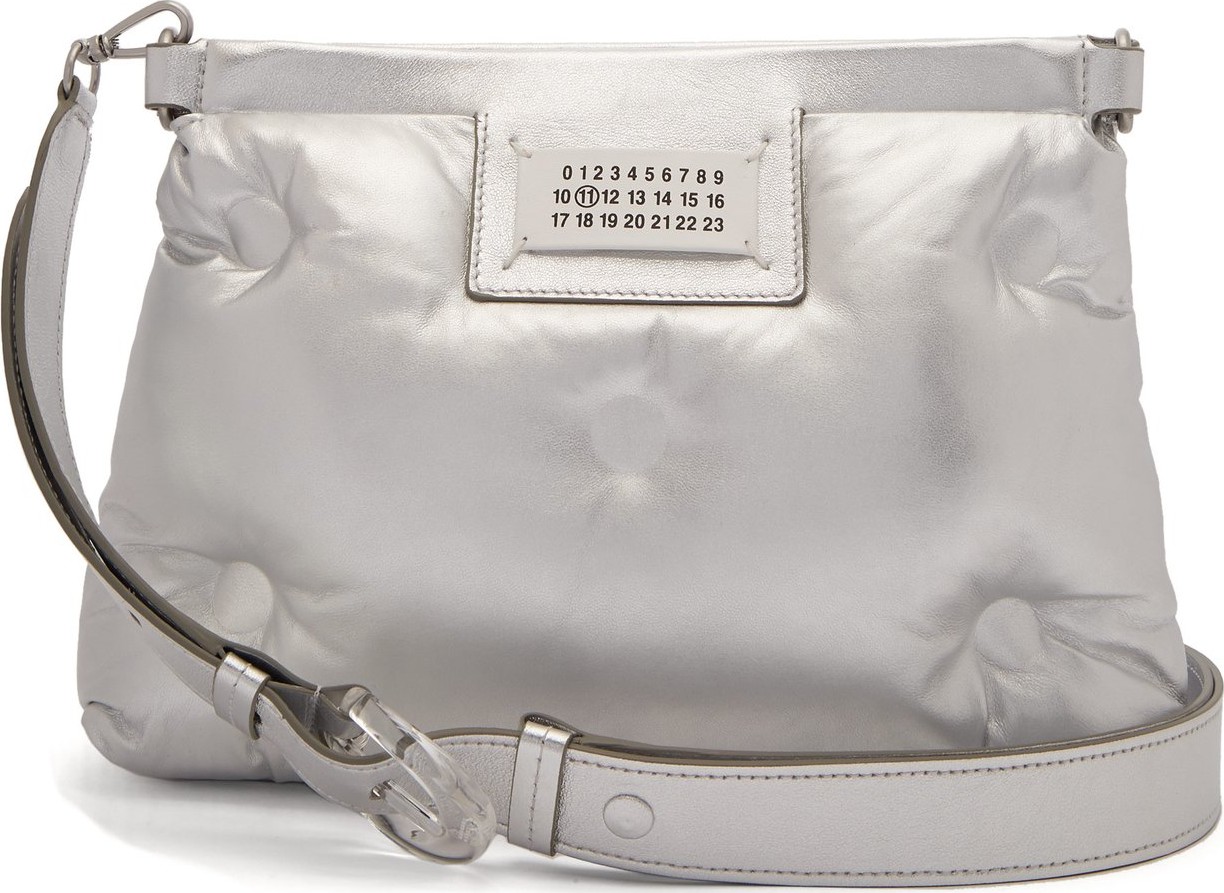 Maison Margiela Glam Slam metallic quilted-leather cross-body bag