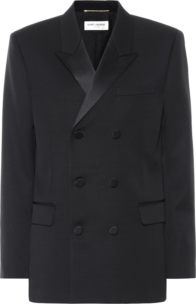 Saint Laurent Double-breasted wool blazer