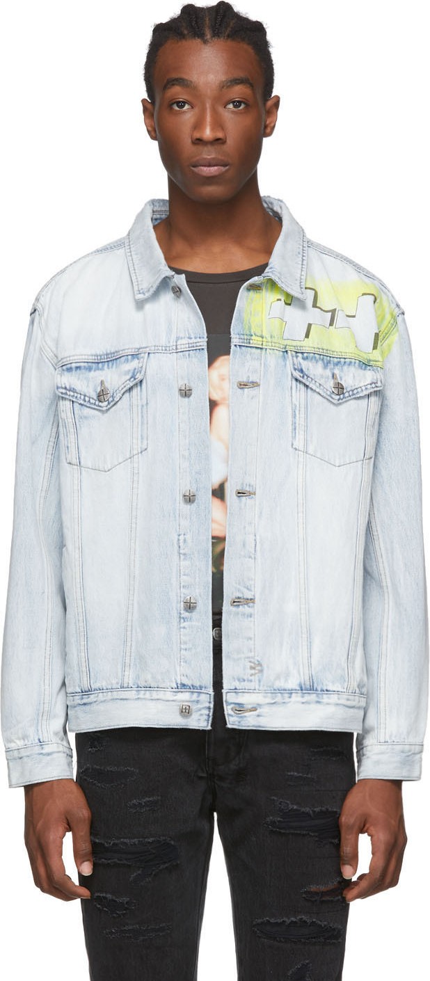 Ksubi Blue & Yellow Denim OH G Jacket