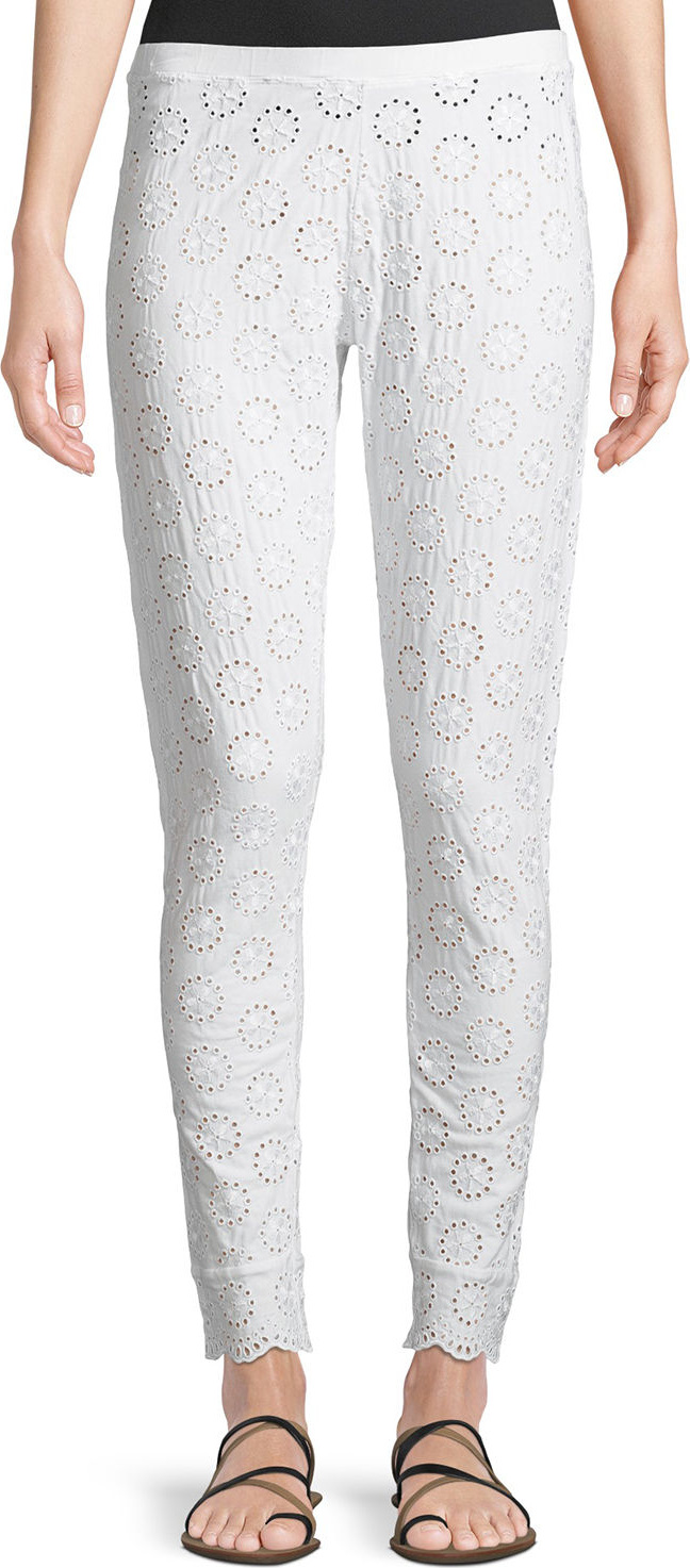 Johnny Was Stretch Eyelet Leggings