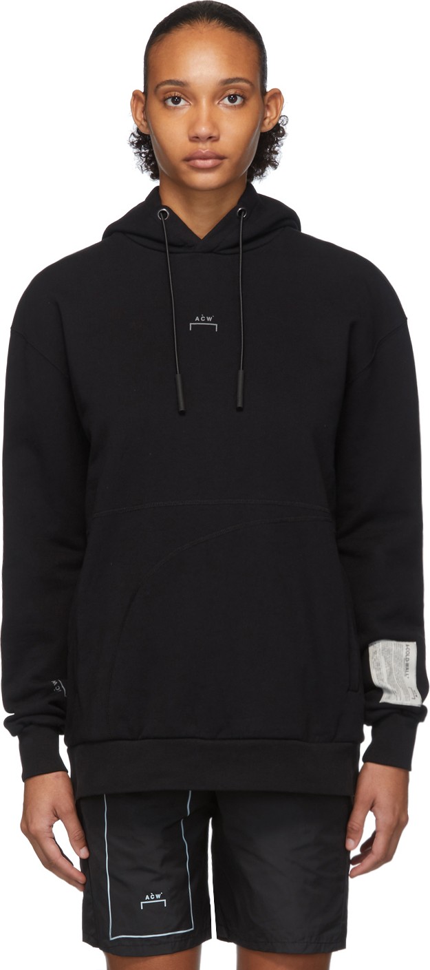 A-Cold-Wall* Black Classic Flat Overlock Hoodie