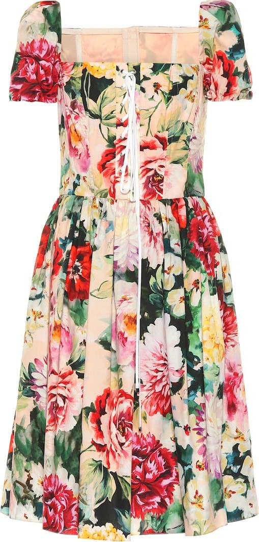 Dolce & Gabbana Floral cotton minidress