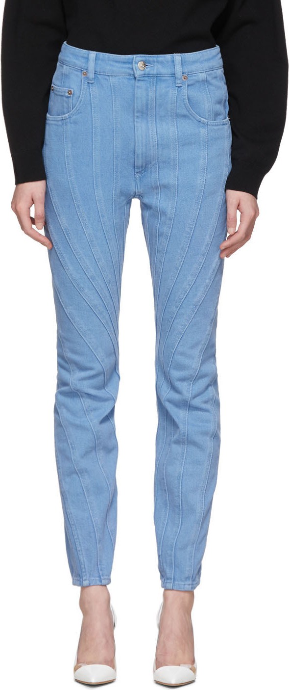 Mugler Blue Twist Jeans
