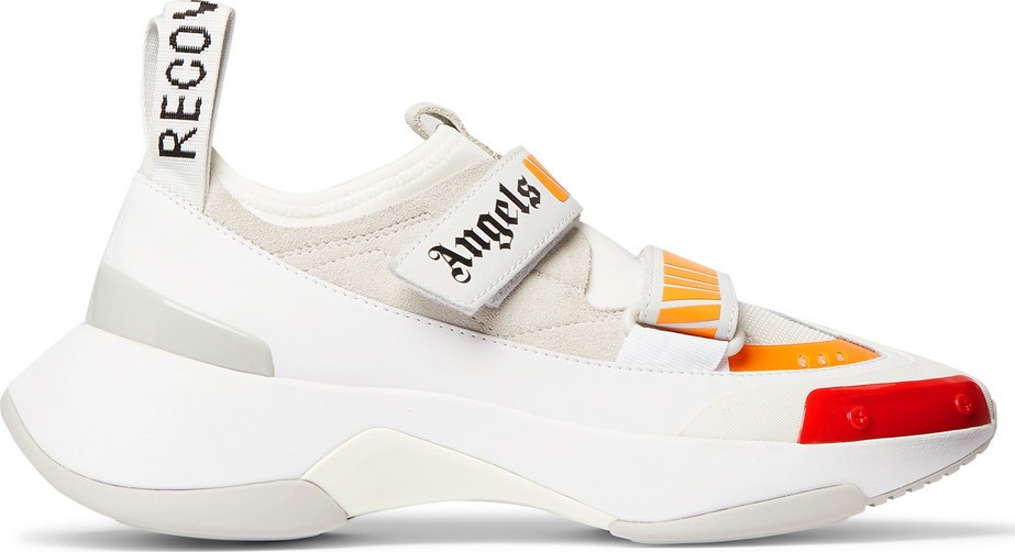 Palm Angels Recovery Suede, Neoprene and Rubber Sneakers