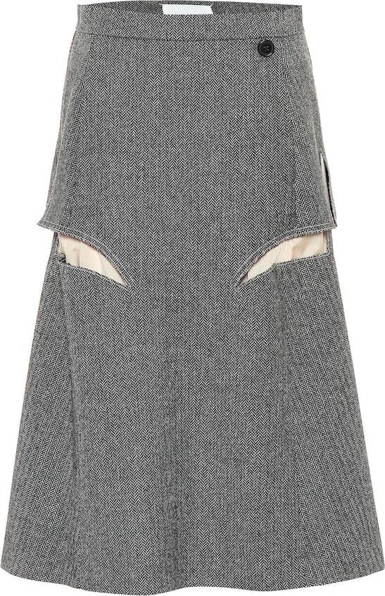 Maison Margiela Wool midi skirt