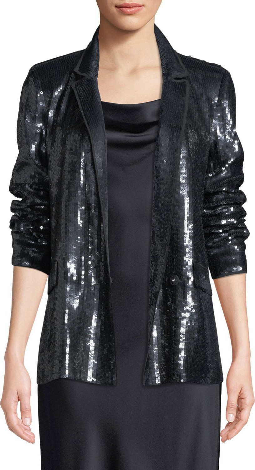 Joie Diandra Sequin Tuxedo Jacket