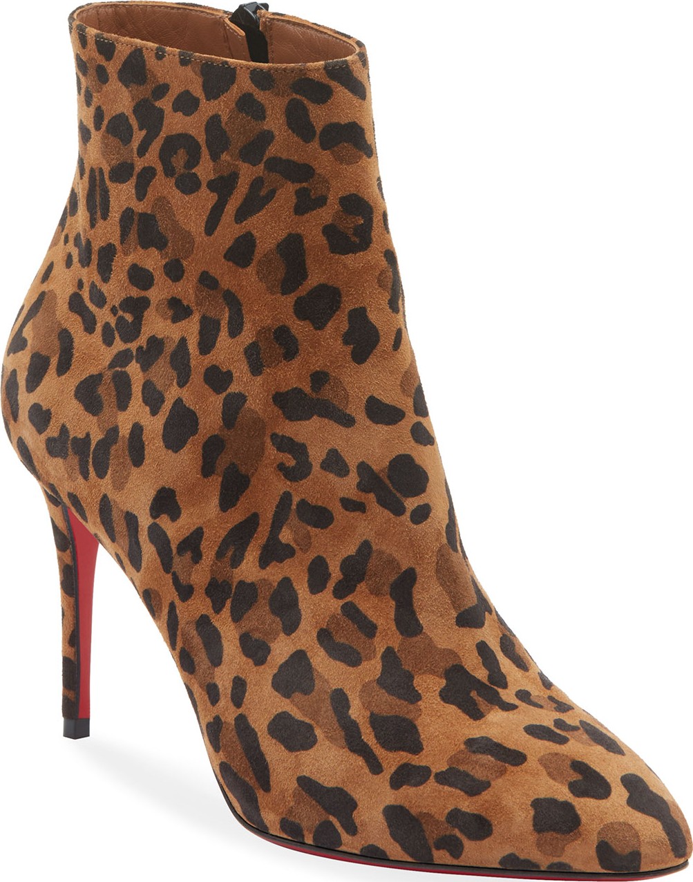 Christian Louboutin Eloise Leopard Red Sole Booties