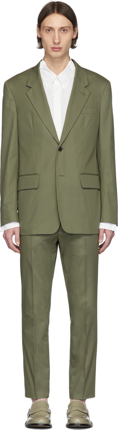Maison Margiela Green Fine Cotton Suit