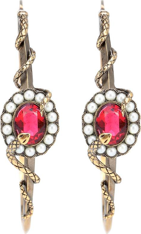 Alexander McQueen Crystal-embellished earrings