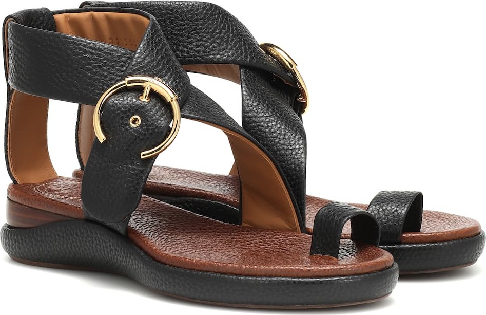 Chloe Wave leather sandals