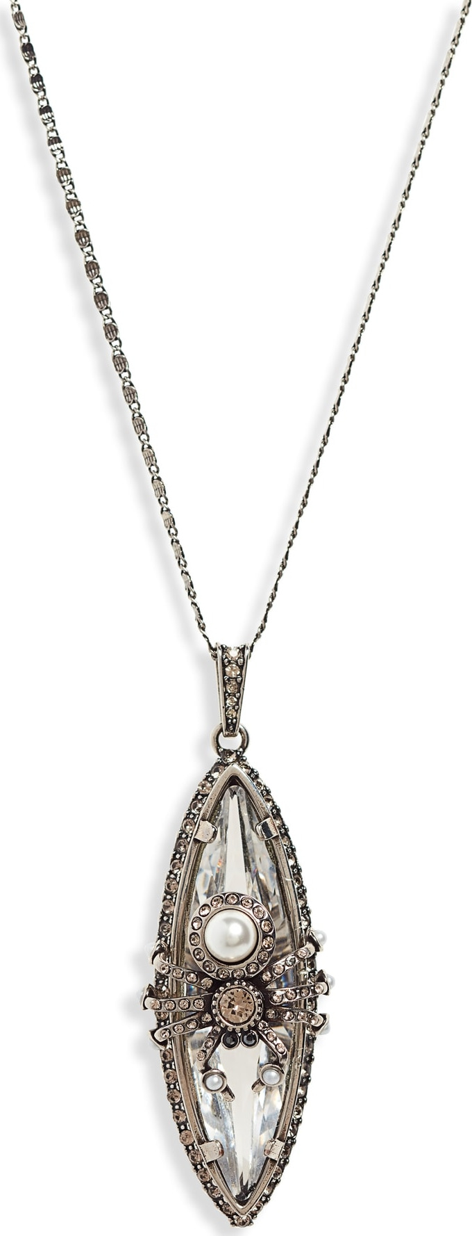 Alexander McQueen Long Spider Pendant Necklace