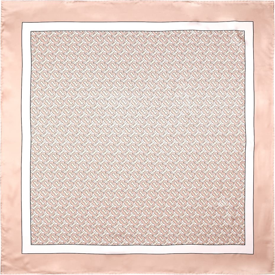 Burberry London England Logo silk scarf