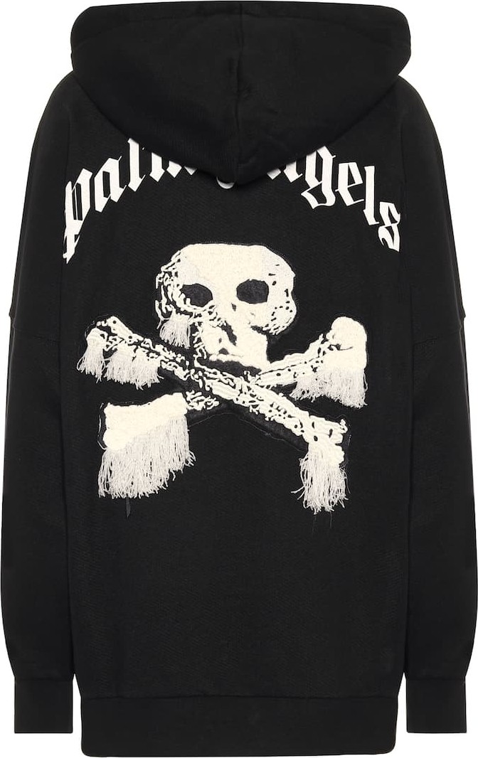 Palm Angels Printed cotton hoodie