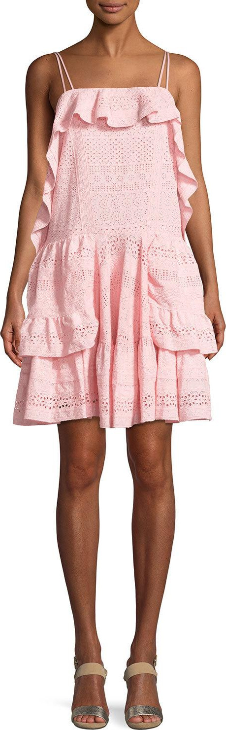 Needle & Thread Deconstructed Sleeveless Broderie Mini Dress