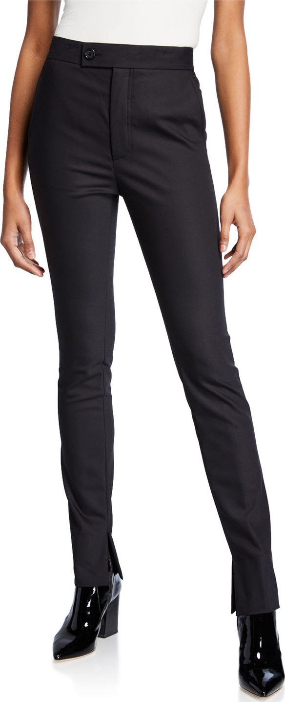 Helmut Lang Polished Cotton Legging Pants